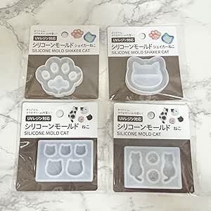  Amazon.co.jp: シリコンモールド シェイカー ねこ 4点セット セリア : おもちゃ Motiv 