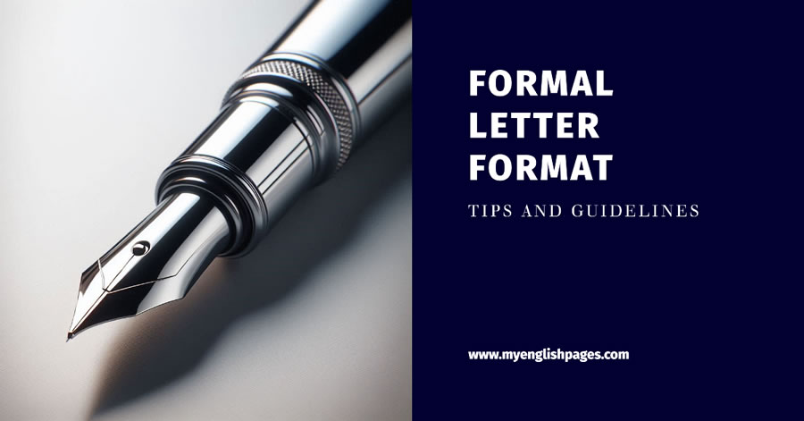  Formal Letter Format: A Comprehensive Guide For English Learners Motiv 