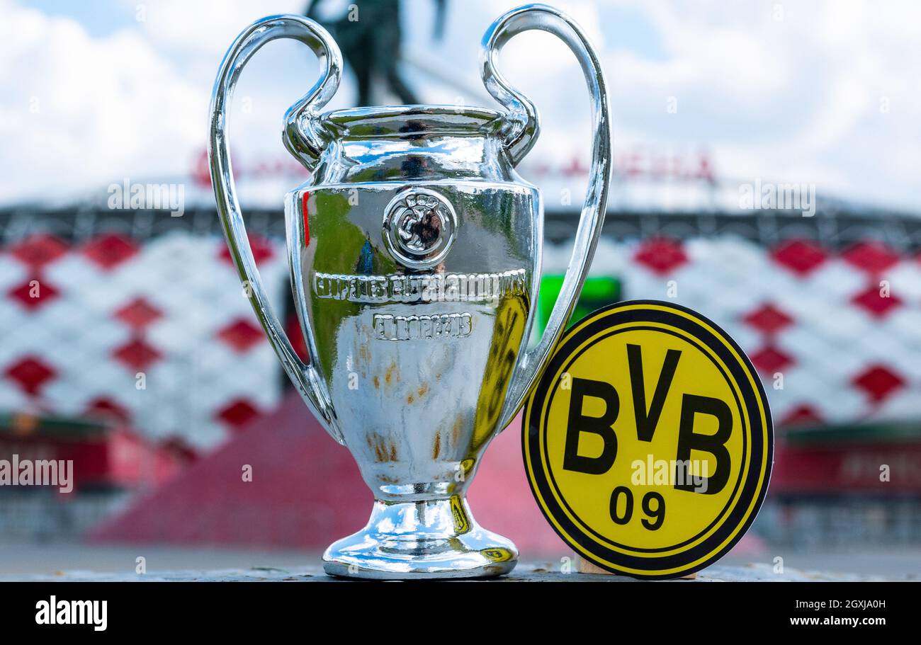 June 14, 2021 Dortmund, Germany. The emblem of the Borussia Dortmund