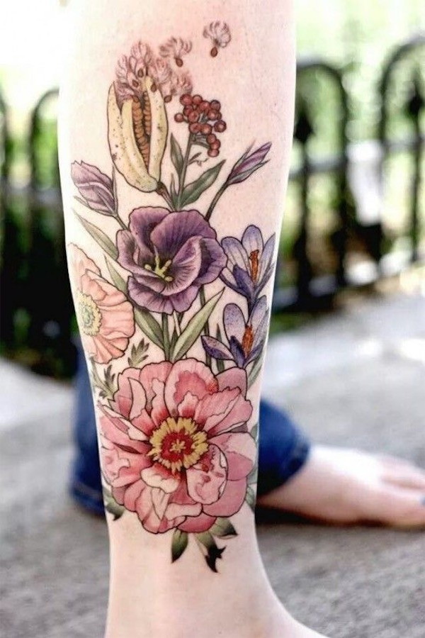  Foto zu 30+ Beautiful Flower Tattoo Designs - Listing More 