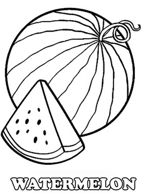 Flamengo X Psg Que Horas – Coloring page of a watermelon Flamengo X Psg Que Horas – Coloring page of a watermelon