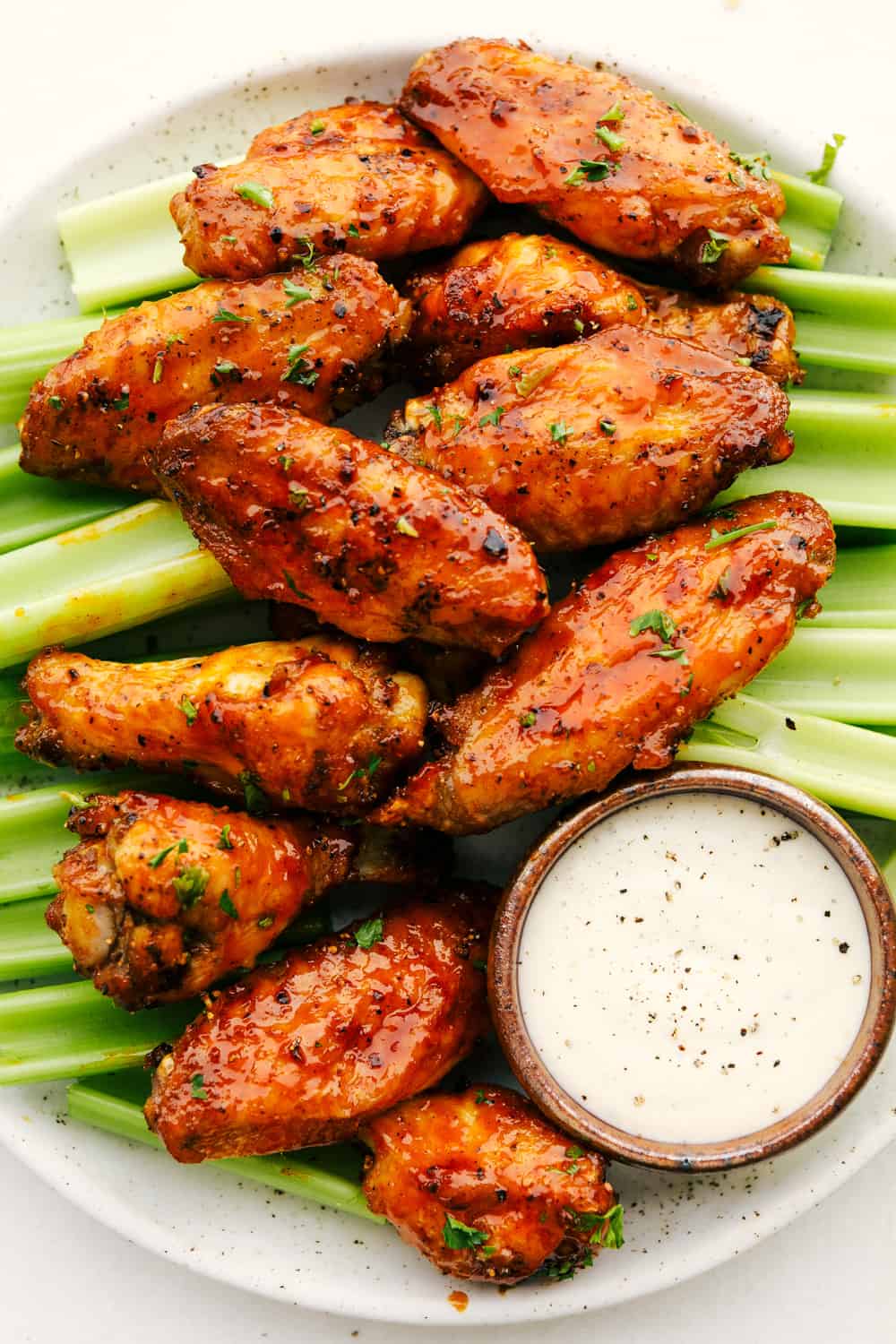  Foto zu Air Fryer Chicken Wings with Honey Buffalo Sauce 