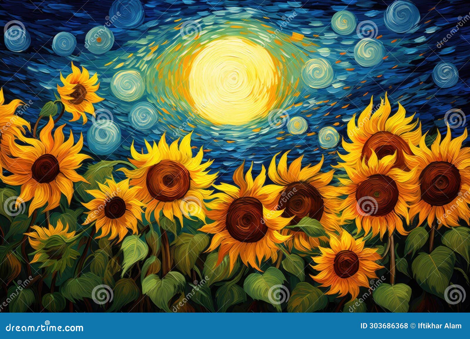 Van Gogh Field Of Sunflowers