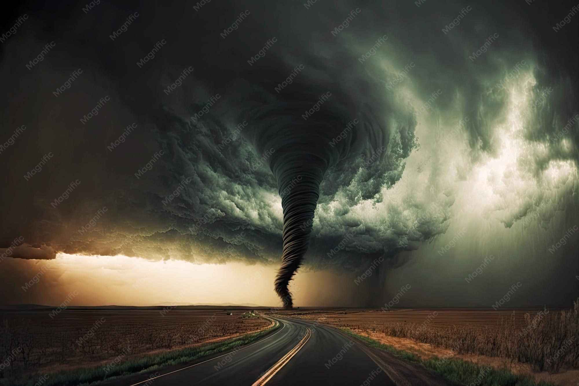 Rua Nicolina Nogueira Da Silva – Enorme tornado perigoso tornado no céu escuro Rua Nicolina Nogueira Da Silva – Enorme tornado perigoso tornado no céu escuro