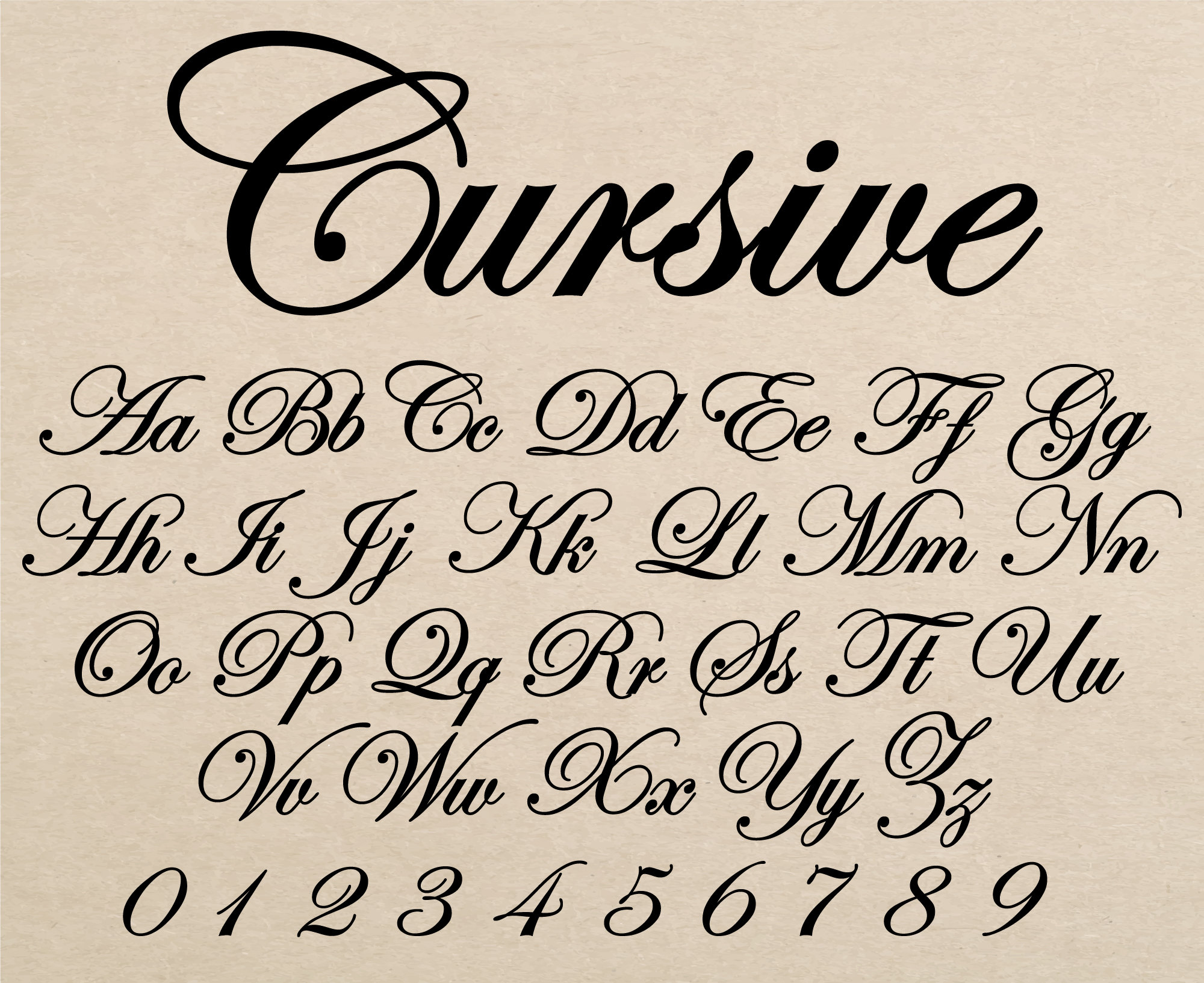  Cursive Font Wedding Font Vintage Cursive Font Lovely Font Old Cursive Motiv 