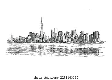  Foto zu City Skyline Drawing Tumblr 