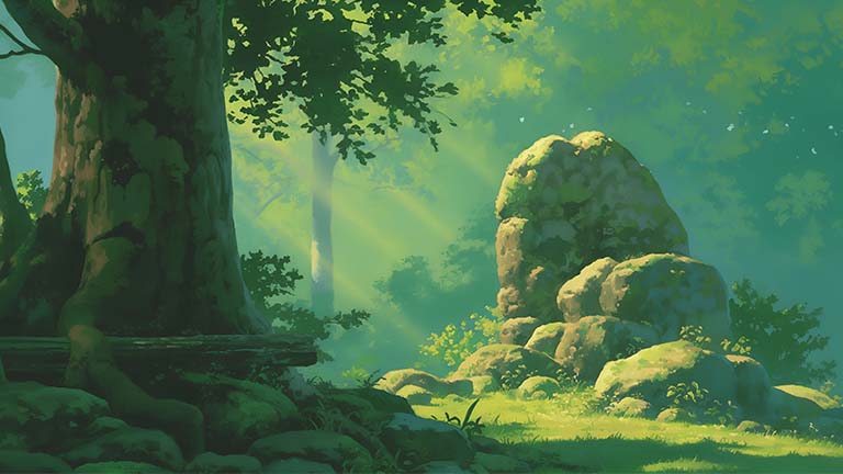 Athletico Paranaense X Internacional – Ghibli-inspired nature desktop wallpaper Athletico Paranaense X Internacional – Ghibli-inspired nature desktop wallpaper