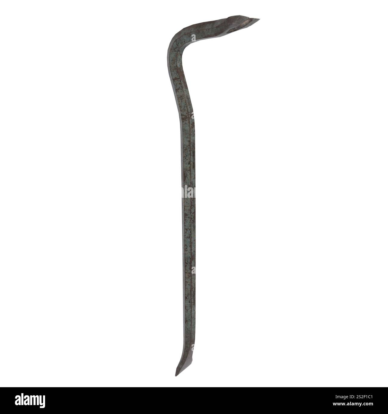  Foto zu This crowbar features a curved design suited for prying, lifting, or 