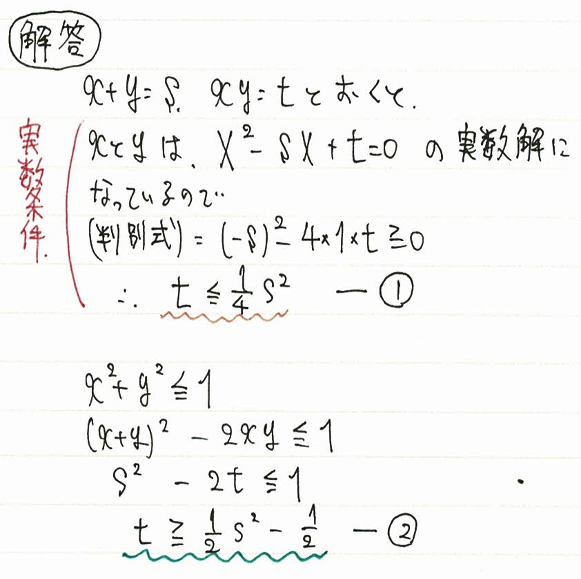 実数条件について、これでもかと噛み砕いて説明しました。 | 日本で唯一の東大文系「完全」特化 オンライン 東大合格 敬天塾